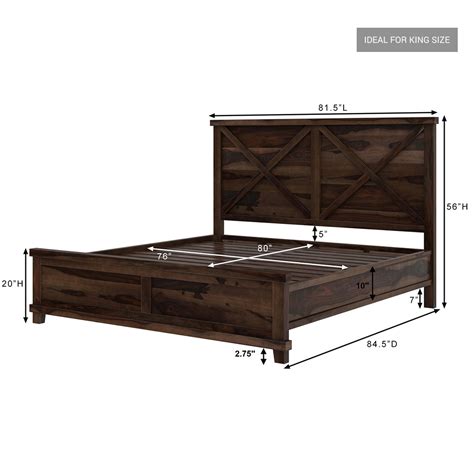 Antwerp Farmhouse Platform Bed Frame Shop In King Queen And Full Size