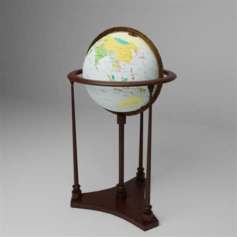 Free World Globe 3d Turbosquid 1974187