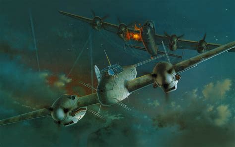 Fondos De Pantalla Segunda Guerra Mundial Nightfighter Avión