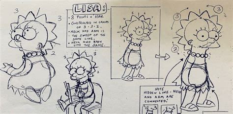 Early The Simpsons Style Guide Reveals Certain Rules For Animating Characters