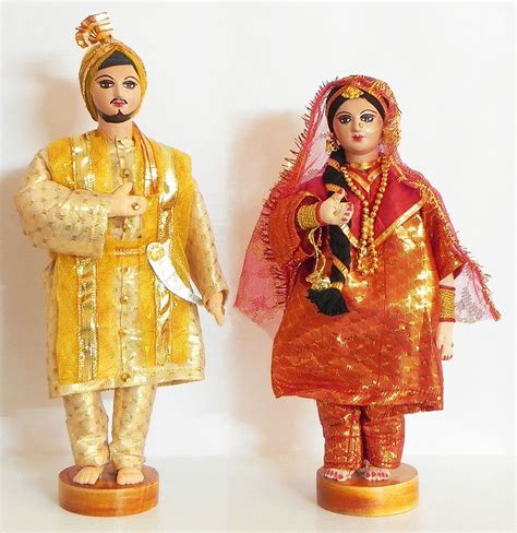 Punjabi Bridal Doll Cloth Doll Indian Dolls Doll Clothes Couples Doll