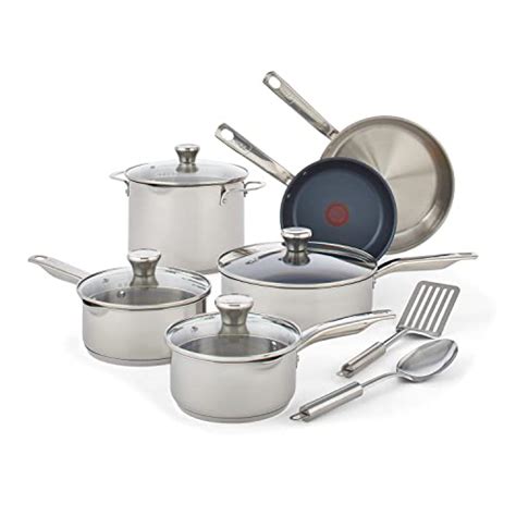 T Fal C836sd Ultimate Stainless Steel Copper Bottom 13 Pc Cookware Set