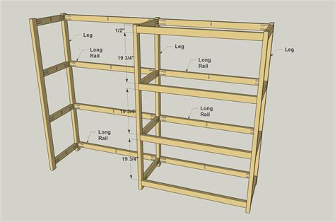 Get these garage shelves plans and start building! Garage Storage Shelves - buildsomething.com