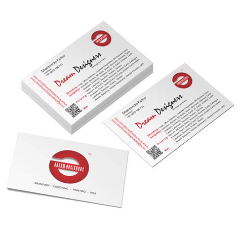 Business Cards Synthetic Paper Digital Printing