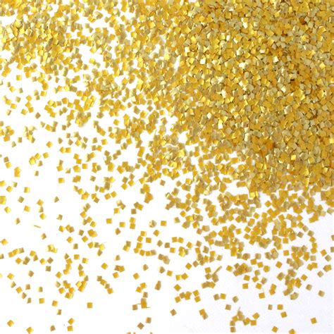 Gold Glitter Squares Sprinkle Pop