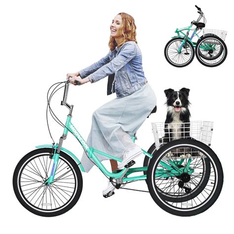 Buy Mooncool Adult Folding Tricycle 7 Speed Adult Trikes 24 Inch Wheel