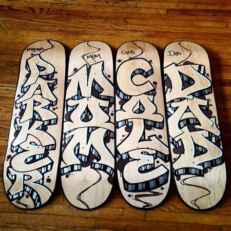 Custom Graffiti Skateboard Deck Buy 3 Get 1 Free Bulk Custom Etsy