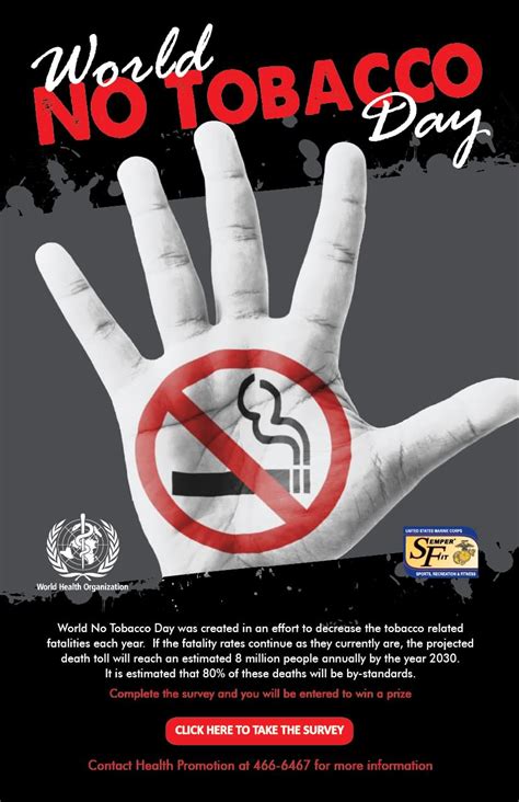 23 Wonderful World No Tobacco Day Poster Images