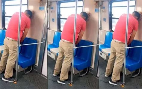 Captan A Hombre Orinando En Los Asientos Del Metro