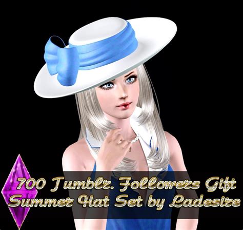 700 Tumblr Followers T Summer Hats The Sims 3 Catalog