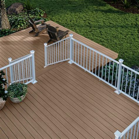 Perfect for planning your own cable railing project or deck railings, good for. Deckorators (Assembled: 8-ft x 3-ft) Classic Aluminum Textured White Aluminum Deck Railing Kit ...