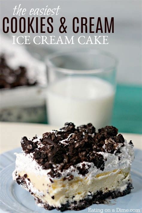 Oreos, who doesn't love them? Cookies and Cream Ice cream Cake Recipe - Easy Oreo Ice ...