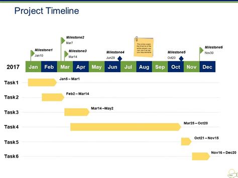 Project Timeline Slide Template