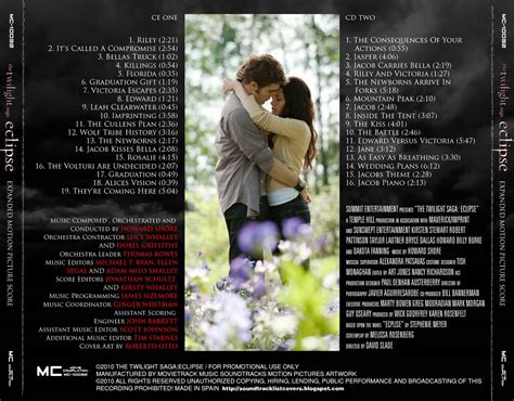 The Twilight Saga Eclipse Soundtrack Deluxe Edition Ventmarqua