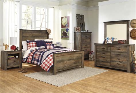 Everything you need to furnish your home! Trinell Rustic Look Full Panel Bed by Signature Design by ...