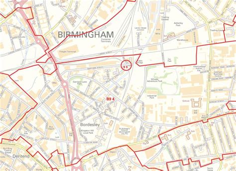 Birmingham Postcode Sector Map Colour Latest Edition Map Stop