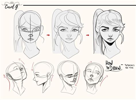 How To Draw A Face In Different Angles Acom1982 Armily53