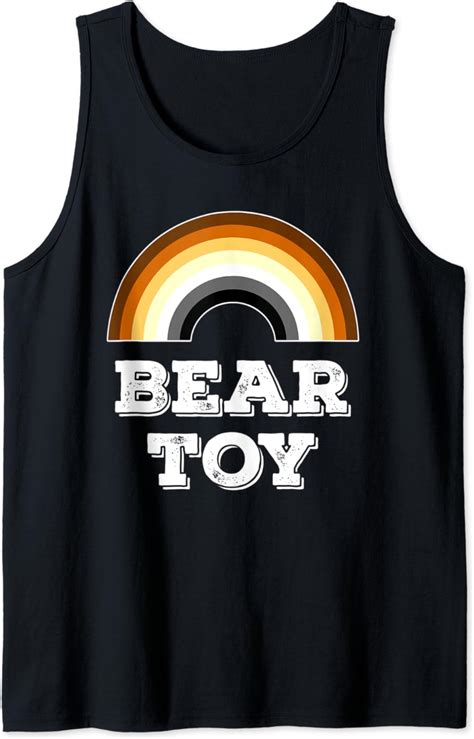 Amazon Com Bear Toy Gay Bear Pride Rainbow Tank Top Clothing