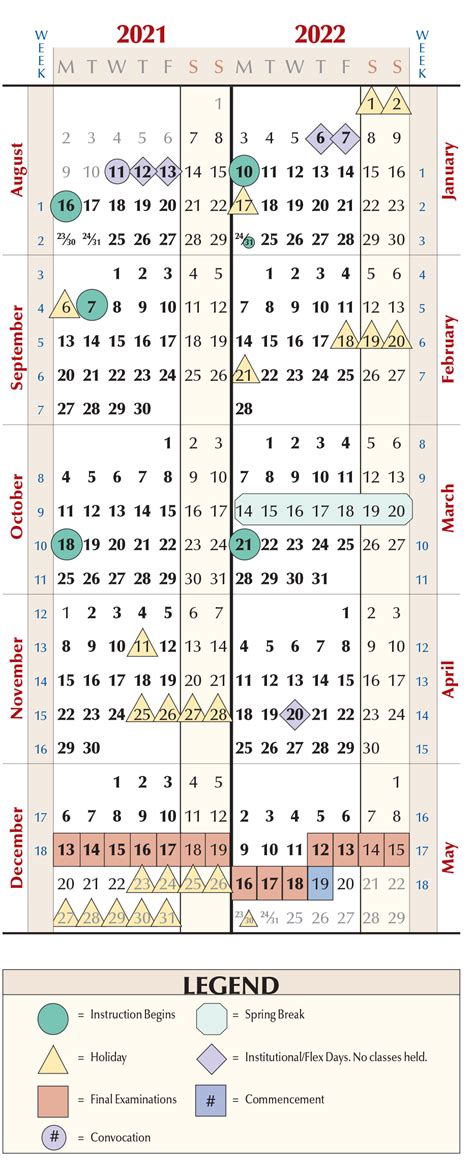 Niu Academic Calendar 2022