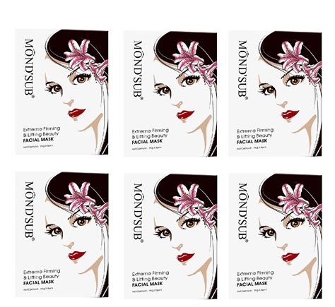 MOND SUB Extreme Firming Face Sheet Mask Pack Of 6