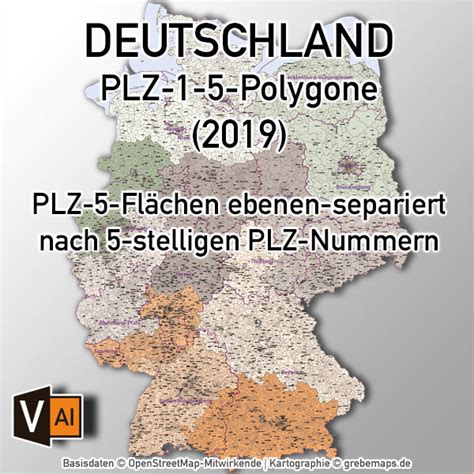 Postleitzahlen Karte Deutschland Grebemaps Kartographie Plz Sexiz Pix