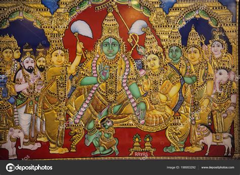 Tanjore Painting One Most Popular Forms Classical South Indian Painting