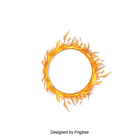 Fire Circle White Transparent Fire Circle Of Fire Flame Psd Layered