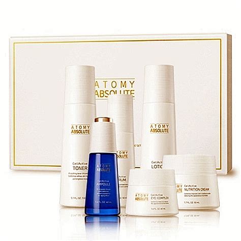 As healthy skin is a symbol of youth and beauty, extracts from fresh herbs absorb into the skin. New Korea Atomy Absolute Skincare Set Cellactive Anti ...