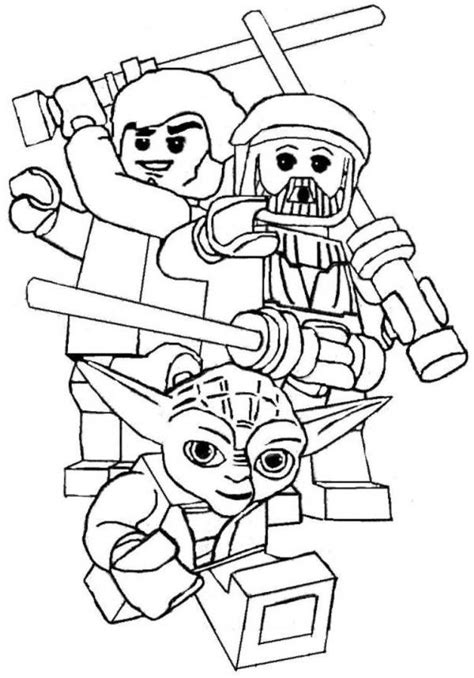 As a pirate, emmet wears a round hat and carries a sword. Star Wars Printable Coloring Pages Lego | Omalovánky