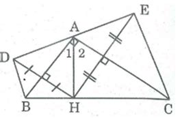 Cho tam giác ABC vuông tại A đường cao AH Gọi D là điểm đối xứng
