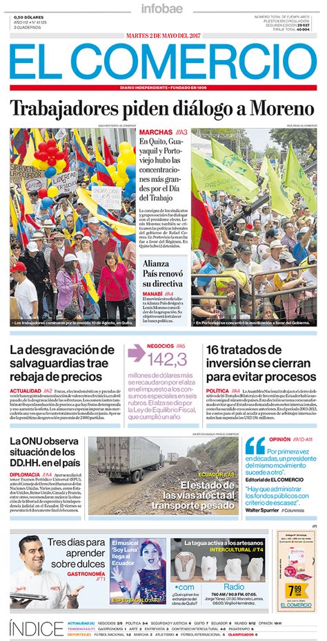 El Comercio Ecuador Martes 02 De Mayo De 2017 Infobae
