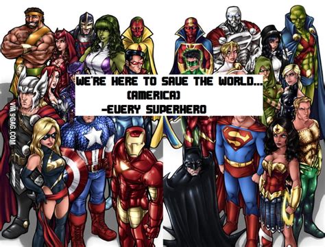 Every Single Superhero 9gag