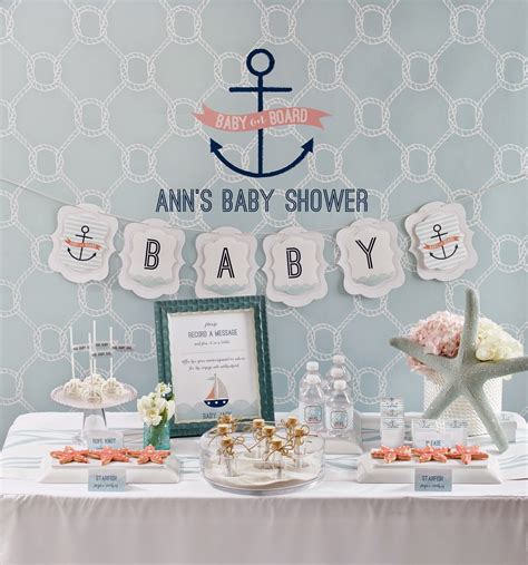 Baby On Board Nautical Baby Shower Playpartyplan