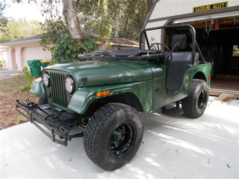 1972 Jeep Cj5 ~ Special Order V 8 Army Green With Custom Airbrush Paint