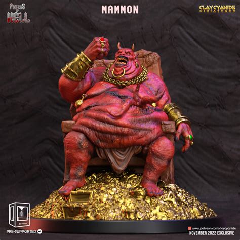 3d Printable Mammon By Clay Cyanide Miniatures