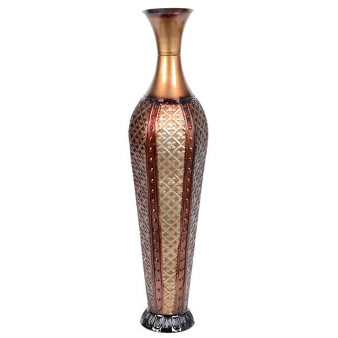 Sectioned Metal Floor Vase Floor Vase Vase Vases Decor