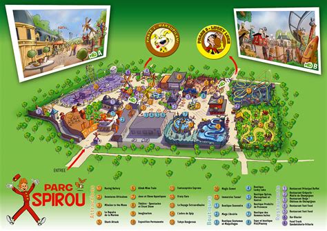Parc Spirou Plan Attractions Localisation Météo Promos Tarifs Et