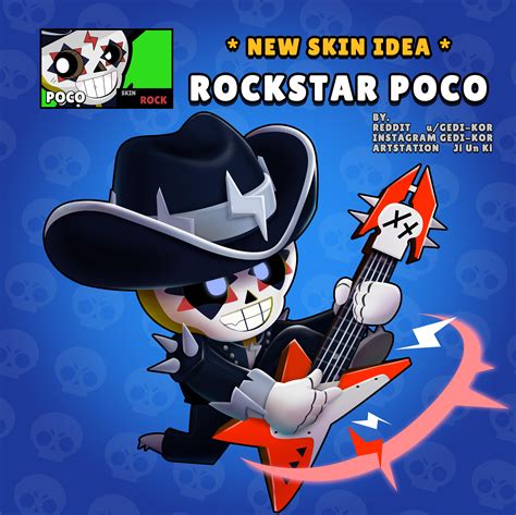 Skin Idea Rockstar Poco Rbrawlstars