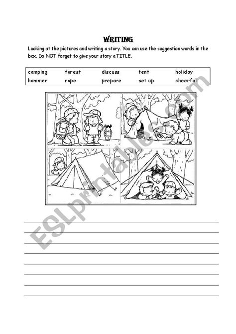 Writing Picture Story Esl Worksheet By Thu Yen