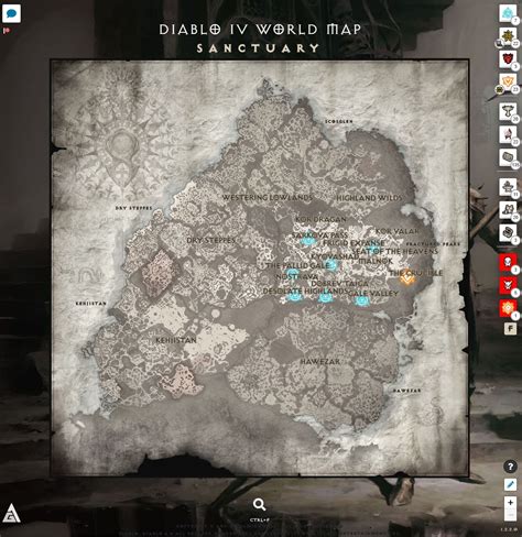 Diablo Iv Interactive World Map Of Sanctuary Art Of Gaming