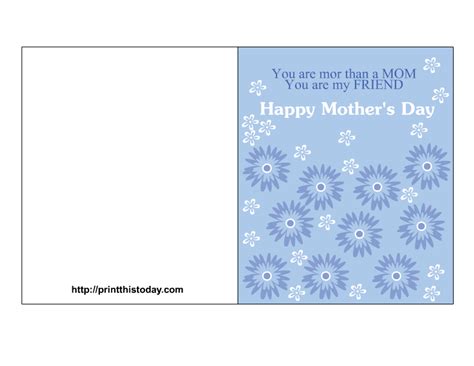 It's easy to turn pics of her favorite furry friends into memorable keepsakes! Free Mother's Day Cards (Printable)