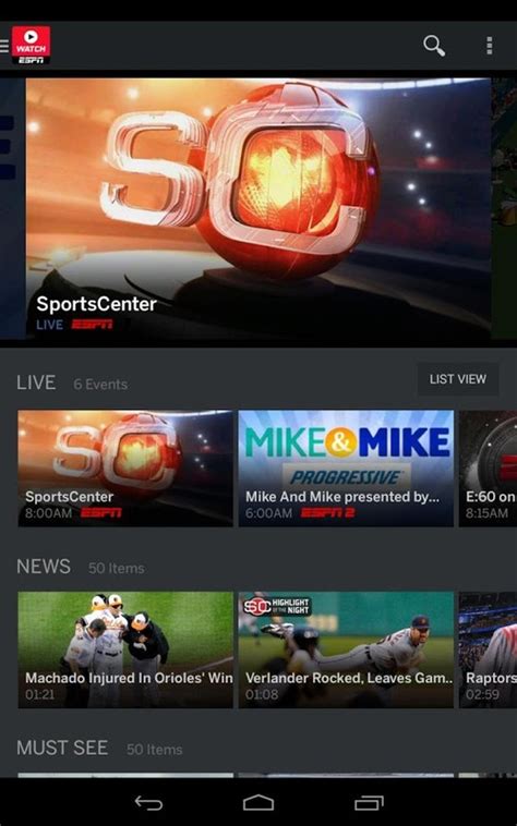 Do we get the sec alternate network? WatchESPN APK Free Android App download - Appraw