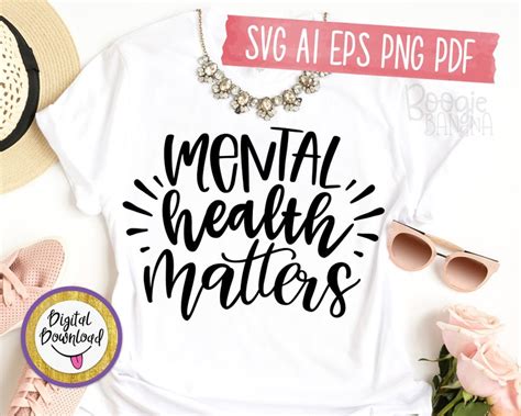 Mental Health Matters Svg Eps Png Pdf Cut File You Matter | Etsy