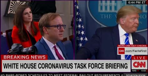 Cnn Kaitlan Collins Was Heroic At Trump Coronavirus Briefing