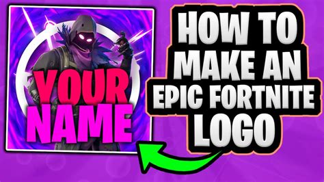 How To Make An Epic Fortnite Logo In Photoshop Free Template Youtube