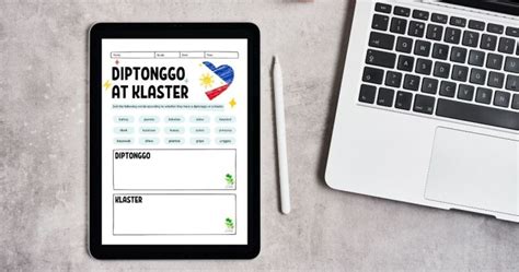 Montessori Filipino Lesson And Worksheet Diptonggo At Klaster