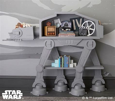 Add This At At Bookcase And Tie Fighter Storage To Your ‘star Wars
