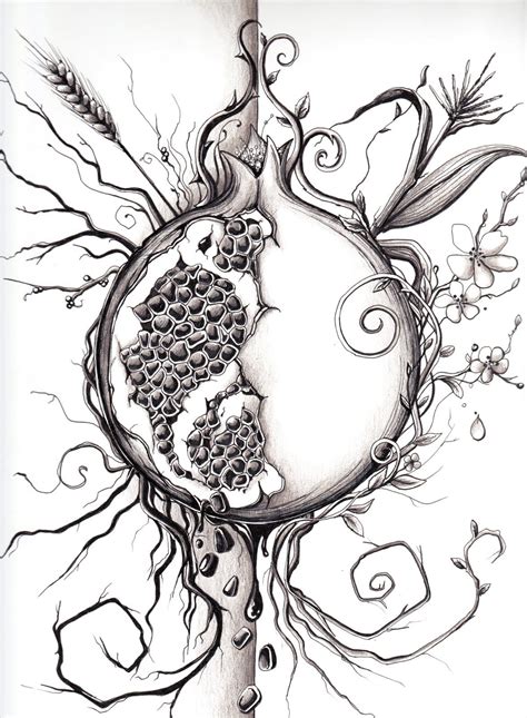 Bite on these lush pomegranate tattoos, brimming with good symbolism and good ink! Alicia Dabney - art, images, and musings: Persephone's ...