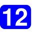 Blue Rounded Rectangle With Number 12 Clip Art Free Vector / 4Vector