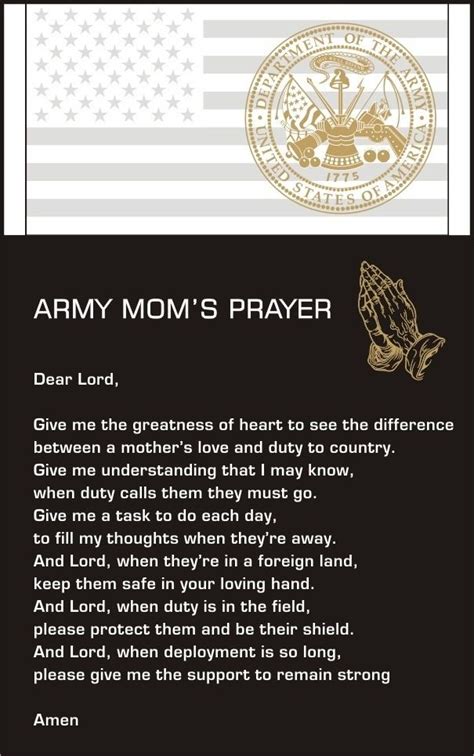 Army Moms Prayer For My Solider My Son Pinterest